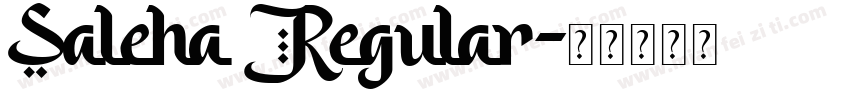 Saleha Regular字体转换